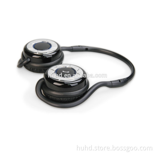 Wireless bluetooth sport foldable neckband headphone with microphone